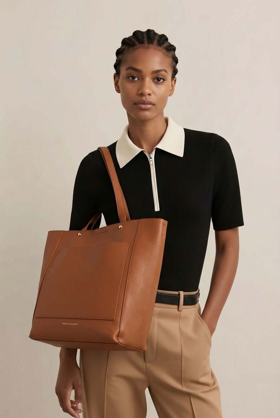 Rebecca Minkoff Pebbled Leather Tote Bag